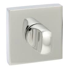 Atlantic Senza Pari WC Turn and Release on Flush Square Rose - Polished Chrome - SPWCCP - Choice Handles