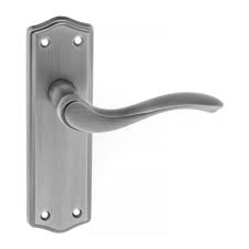 Atlantic Old English Warwick Latch Lever on Backplate - Matt Gun Metal - OE178LMBN - Choice Handles