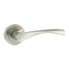 Atlantic - Eco Aqua Aluminium Lever on Round Rose - Satin Nickel/Polished Nickel  - ECO20SNNP - Choice Handles