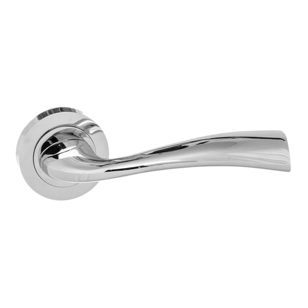 Atlantic - Eco Wave Aluminium Lever on Round Rose - Polished Chrome  - ECO30PC - Choice Handles