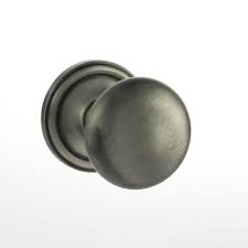 Atlantic Old English Harrogate Solid Brass Mushroom Mortice Knob on Concealed Fix Rose - Matt Gun Metal - OE58MMKMBN - Choice Handles