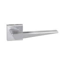 Atlantic Forme Naxos Designer Lever on Minimal Square Rose - Satin Chrome - FMS215SC - Choice Handles