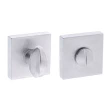 Atlantic Forme WC Turn and Release on Minimal Square Rose - Satin Chrome - FMSWCSC - Choice Handles