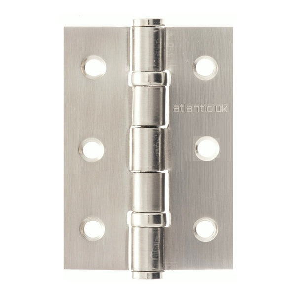 Atlantic Ball Bearing Hinges 3" x 2" x 2mm - Satin Stainless Steel - A2H322SSS - Pair - Choice Handles