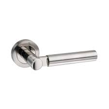 Atlantic - Mediterranean Palermo Lever on Round Rose - Satin Nickel/Polished Nickel - M63SNNP - Choice Handles