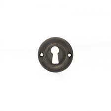 Atlantic Old English Solid Brass Open Key Hole Escutcheon - Urban Bronze - OERKEUB - Choice Handles