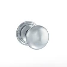 Atlantic Old English Harrogate Solid Brass Mushroom Mortice Knob on Concealed Fix Rose - Polished Chrome - OE58MMKPC - Choice Handles
