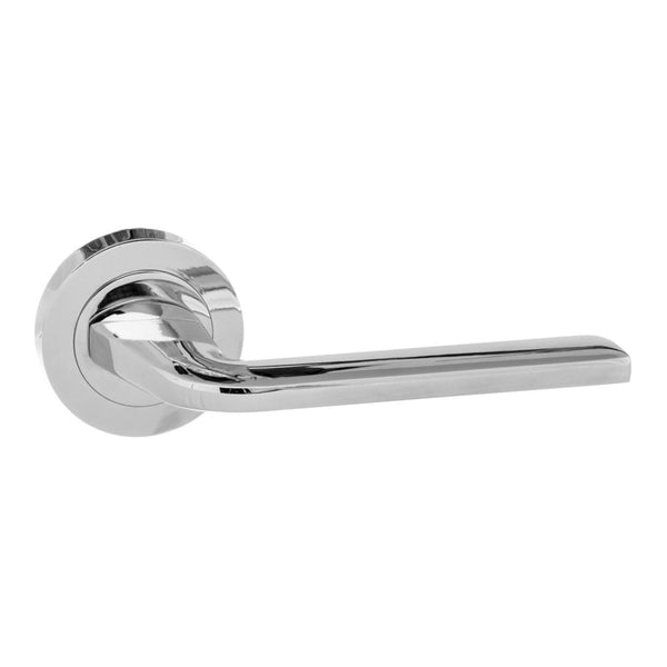 Atlantic - Eco Surf Aluminium Lever on Round Rose - Polished Chrome  - ECO60PC - Choice Handles