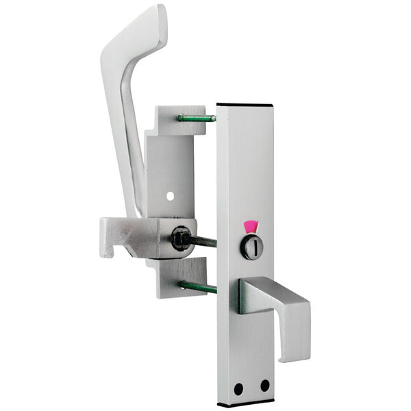 Eurospec - Disabled Toilet Handle Set  - Satin Anodised Aluminium - EST9625SAA - Choice Handles