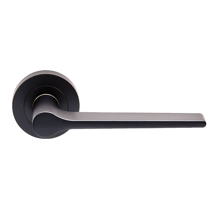 Carlisle Brass - Velino Lever on Round Rose - Matt Black - EUL020MB - Choice Handles