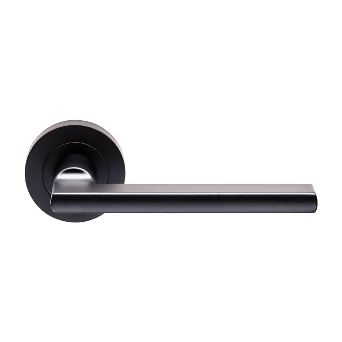 Carlisle Brass - Trentino Lever on Rose - Matt Black - EUL030MB - Choice Handles