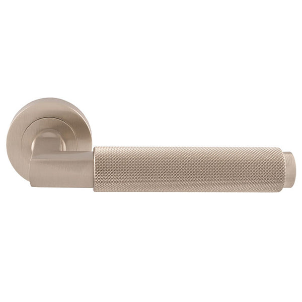 Carlisle Brass - Terazzo Lever On Round Rose - Satin Nickel - EUL060SN - Choice Handles