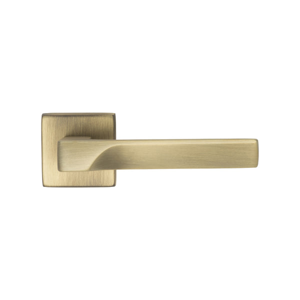 Manital - Flash Lever On Square Rose - Antique Brass - FH5AB - Choice Handles