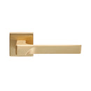 Manital - Flash Lever On Square Rose - Satin Brass - FH5SB - Choice Handles