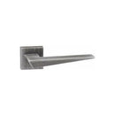 Atlantic Forme Naxos Designer Lever on Minimal Square Rose - Urban Graphite - FMS215UG - Choice Handles