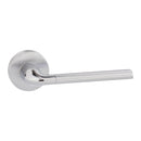 Atlantic - Forme Milly Designer Lever on Minimal Round Rose - Satin Chrome/Polished Chrome - FMR158SCPC - Choice Handles