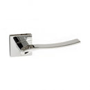 Atlantic - Forme Olimpia Designer Lever on Minimal Square Rose - Polished Chrome - FMS280PC - Choice Handles