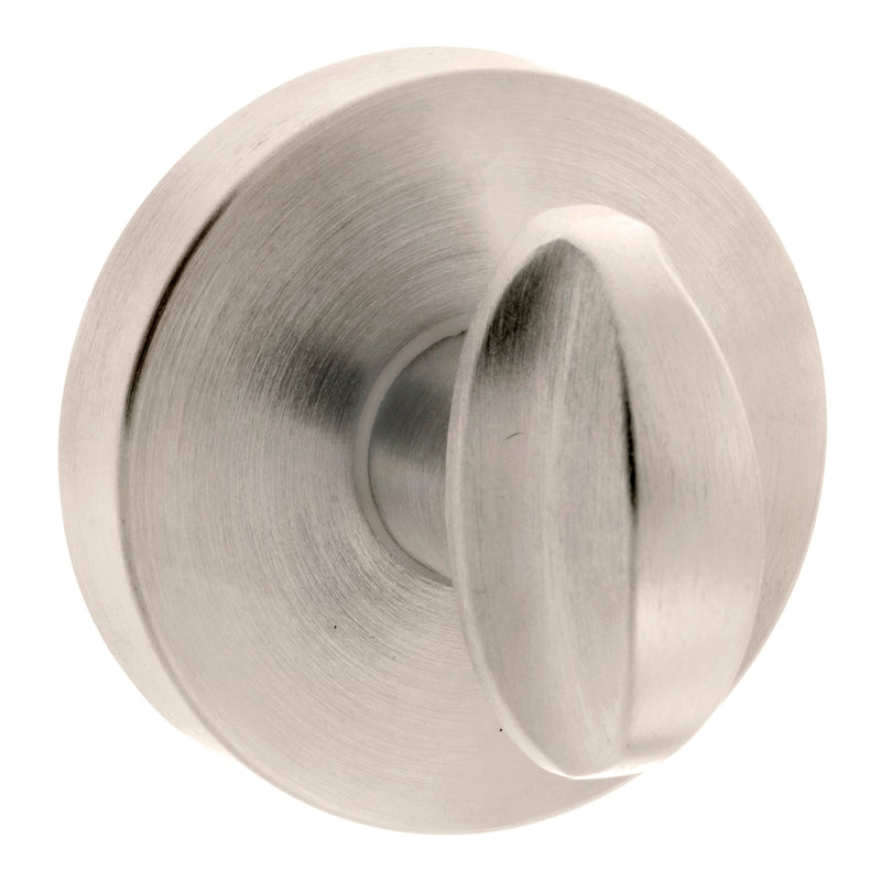 Atlantic Forme WC Turn and Release on Minimal Round Rose - Satin Nickel - FMRWCSN - Choice Handles