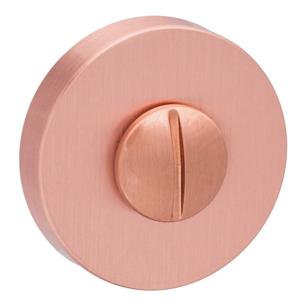Atlantic Forme WC Turn and Release on Minimal Round Rose - Urban Satin Copper - FMRWCUSC - Choice Handles