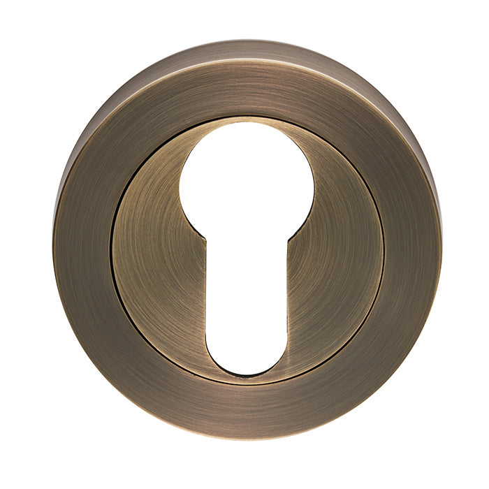 Carlisle Brass - Euro Profile escutcheon - Antique Brass - GK4001AB - Choice Handles