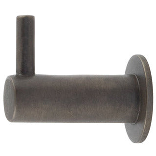 Hoxton Vestry 37mm Cupboard Hook with Rose - Dark Bronze - HOX665DB - Choice Handles