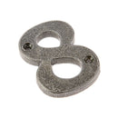 Jedo 75mm Forge Face Fix Numeral 8" - Pewter Patina - VF15-8 - Choice Handles