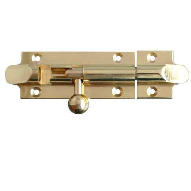 Frelan - 75x32mm Straight Bell Shaped Barrel Bolts - Polished Brass - J1101-3PB - Choice Handles