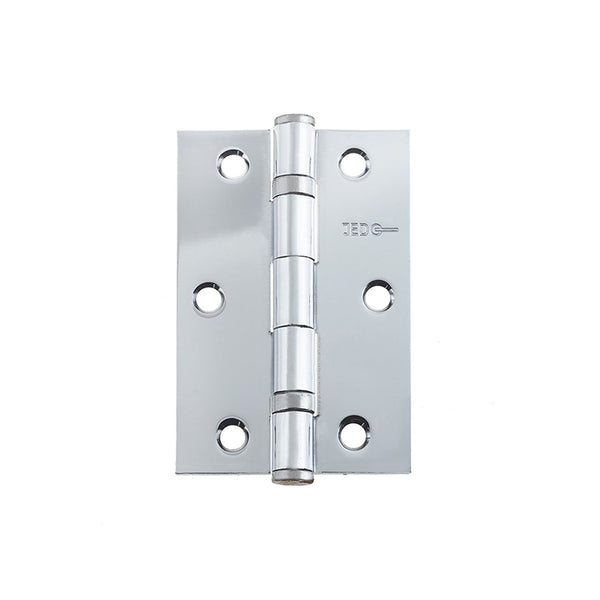 Frelan -  Steel Ball Bearing Hinge 3inch 76x50x2mm Grade 7 - Polished Chrome - J8502PC - (Pair) - Choice Handles