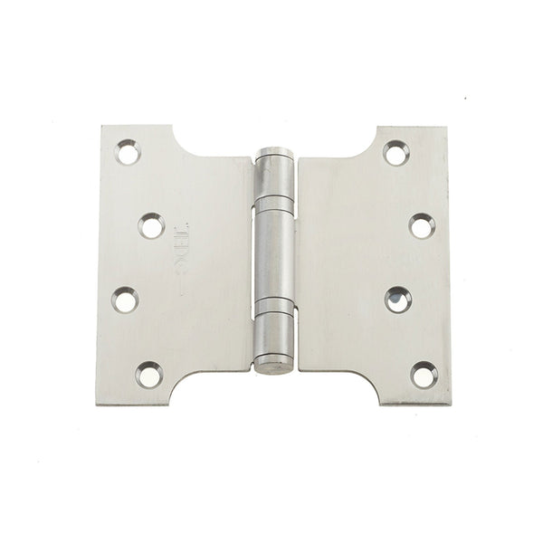 102 x 127 x 3mm Parliament Projection Ball Bearing Hinges - Satin Stainless Steel - J9459SSS - Choice Handles