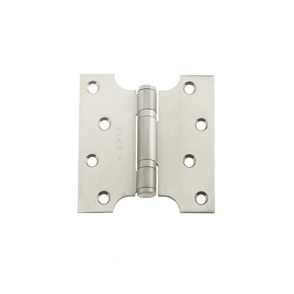 102 x 102 x 3mm Parliament Projection Ball Bearing Hinges - Satin Stainless Steel - J9449SSS - Choice Handles