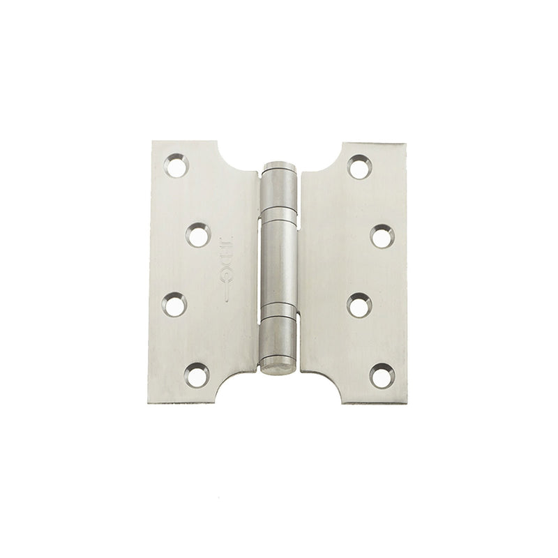 102 x 102 x 3mm Parliament Projection Ball Bearing Hinges - Satin Stainless Steel - J9449SSS - Choice Handles