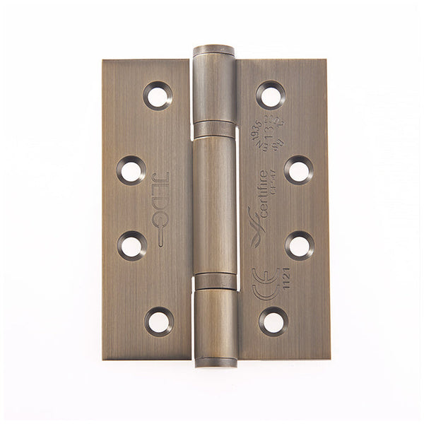 Frelan - Grade 13 Polymer Bearing Hinges 3 Knuckle 102x76x3mm - Antique Brass - J9603AB (Pair) - Choice Handles