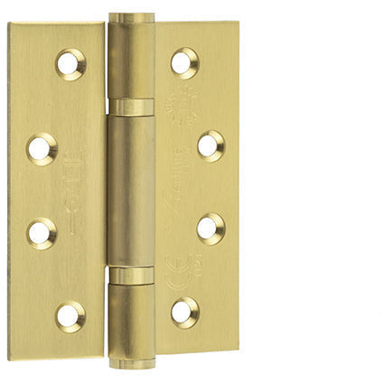 Frelan - Grade 13 Polymer Bearing Hinges 3 Knuckle 102x76x3mm - Satin Brass - J9603SB (Pair) - Choice Handles