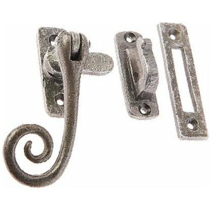 Frelan - Valley Forge Curly Tail Casement Window Fastener - Pewter Pat