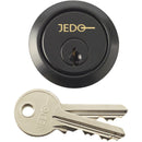 5 Pin Rim Cylinder, Keyed to Differ with 3 Keys - Black- JL-5PRCBL - Choice Handles