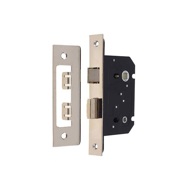 Frelan - Contract Bathroom Lock 63mm - JL150NP - Nickel Plated - Choice Handles