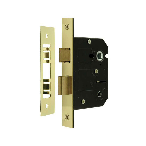 Frelan - Contract Bathroom Lock 63mm - JL152EB - Electro Brass - Choice Handles