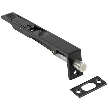 Frelan - Nero 150x19mm  Lever Action Door Flush Bolt - Matt Black - JMB50 - Choice Handles