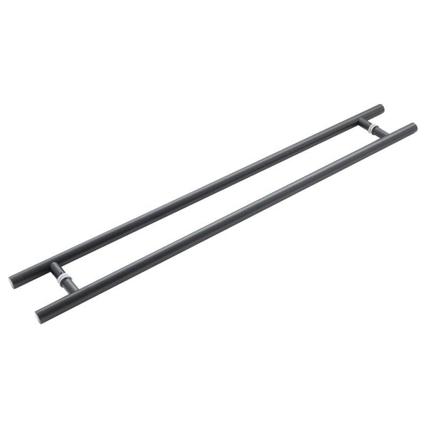 Frelan - Nero 1200x32x1000m Guardsman Pull handles  Back To Back Fixing - Matt Black - JMB521C (Pair) - Choice Handles