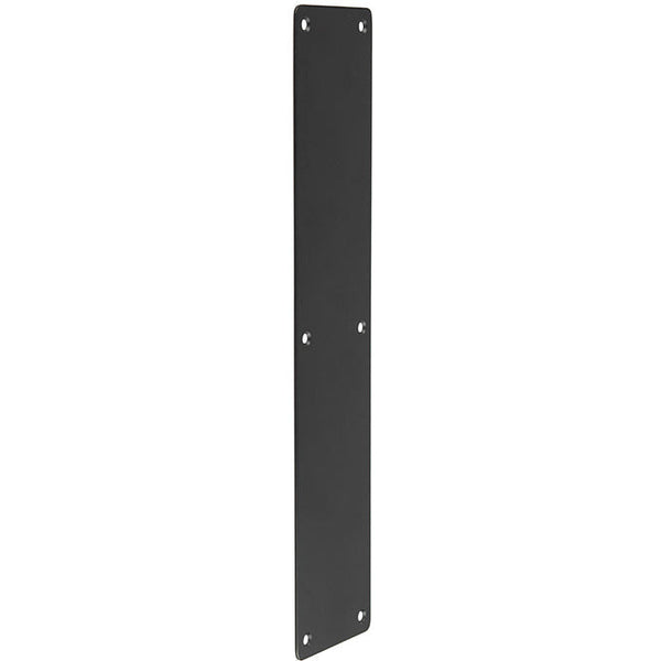 Frelan - Nero 475x75mm Push Finger plate - Matt Black - JMB82 - Choice Handles