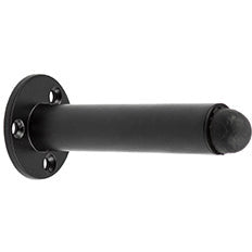 Frelan - Nero Cylinder Wall Mounted Projection Door Stop on Rose - Matt Black - JMB9551B - Choice Handles