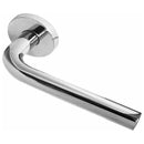 Frelan - Radium 19mm Door Handles On Round Rose - Satin Stainless Steel - JSS304 - Choice Handles