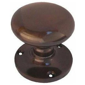 Frelan - Mushroom Mortice Door Knob  - Dark Bronze - JV35BDB - Choice Handles