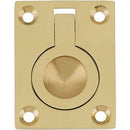 Frelan - Flush Ring Pull 38mm x 50mm - Polished Brass - JV424APB - Choice Handles