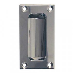 Frelan - Rectangular Flush Pull (102mm x 45mm) - Satin Chrome - JV428BSC - Choice Handles