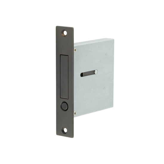Burlington Sliding Door Flush Edge Pull Handle - Dark Bronze - JV820DB - Choice Handles