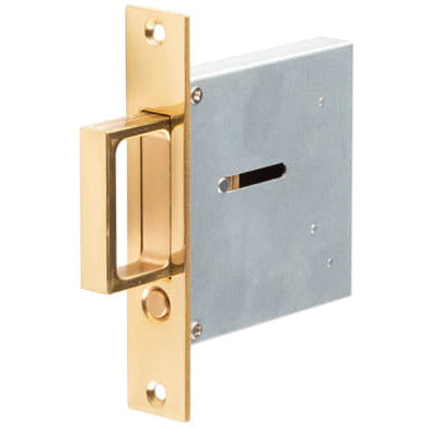 Burlington Sliding Door Flush Edge Pull Handle - Polished Brass - JV820PB - Choice Handles