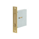 Burlington Sliding Door Flush Edge Pull Handle - Satin Brass - JV820SB - Choice Handles