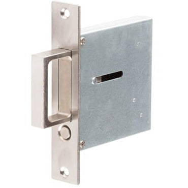Burlington Sliding Door Flush Edge Pull Handle - Satin Stainless Steel - JV820SSS - Choice Handles