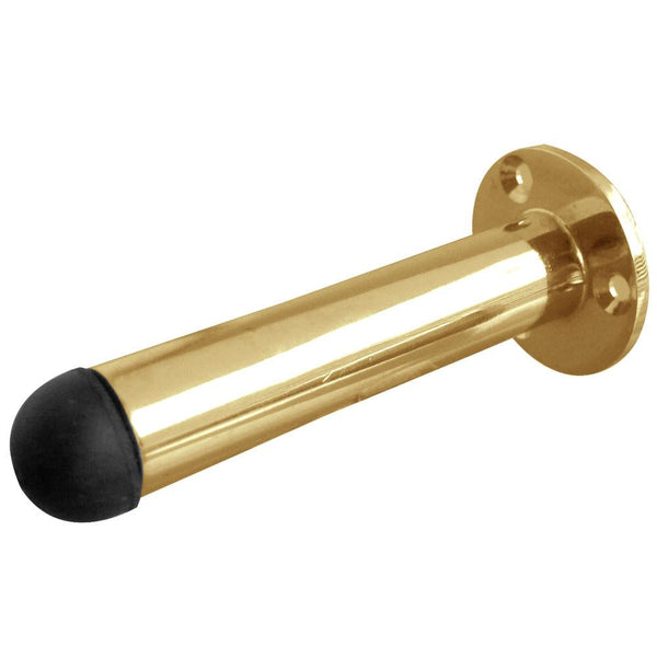 Frelan - Wall Mounted Projection Door Stops (75mm) Polished Brass - JV9551BPB - Choice Handles